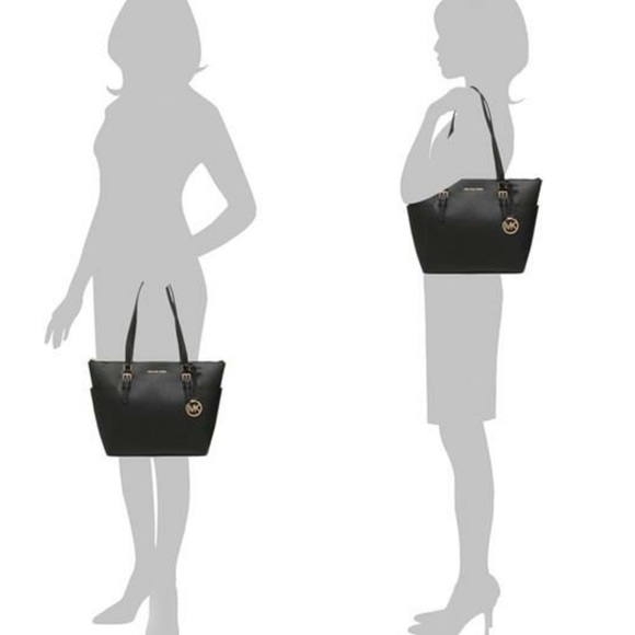 MICHAEL KORS CHARLOTTE LARGE TOP ZIP TOTE BAG - Picture 12 of 16